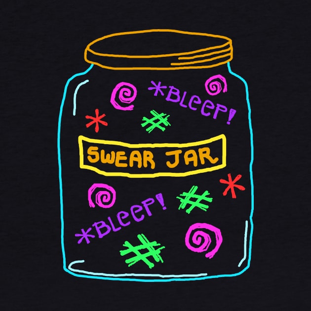 Colorful Swear Jar by RawSunArt